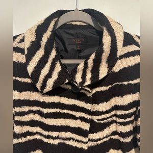 Talbots zebra print p coat